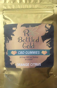 Orange Citrus CBD Gummies 30 count - R Bottled Gold LLC